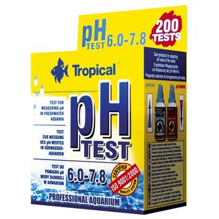 ph-Test 6.0 - 7.8 (Süßwasser) für 200 Messungen