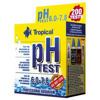 ph-Test 6.0 - 7.8 (Süßwasser) für 200 Messungen
