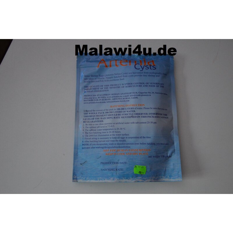 Artemia Koral 80 550gr Tüte, 72,00